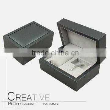 Black high quality customized watch jewelry display box