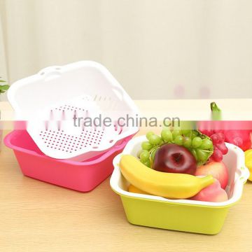 J410 plastic colorful storage baskets