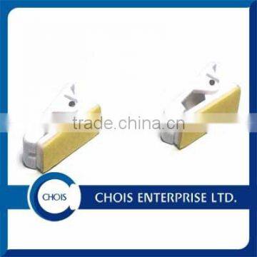 Ribbed Thumb-Grip White Pressure-Sensitive Plastic Clips With Adhesive Back 5735-3008 photo-4