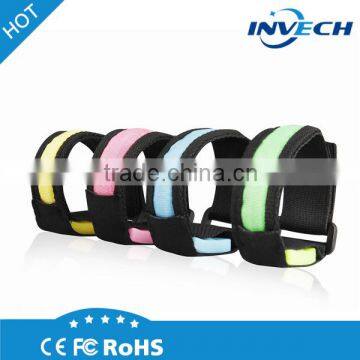 promotional cheap fabric led colorful event wristband led wristband