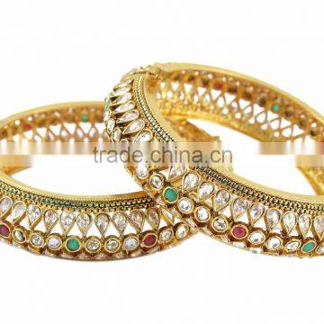 Indian Traditional Beautifull Gold Plated Openable Bangle photo-2