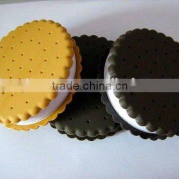 Promotion soft pvc cover cookie shaped and soft pvc cover notebook