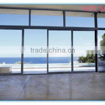 Aluminum frame glass sliding door low-e tempered glass