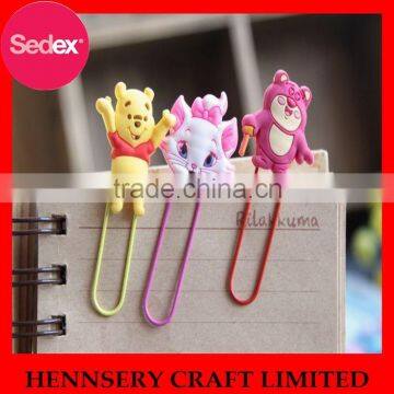 Rubber soft pvc personalized paper clip