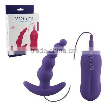 Perfect Feelings High Quality Silicone Anal Beads Style Vibrating Anal Plug Sex Toys For Adult