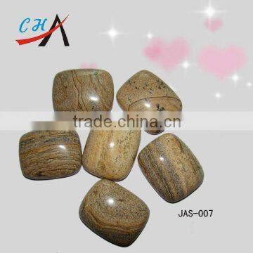 2012 new picture jasper stone polished tumble stones