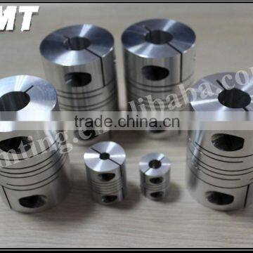 Flexible High quality aluminium clamp type shaft coupling