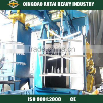 Continuous hook shot blasting machine