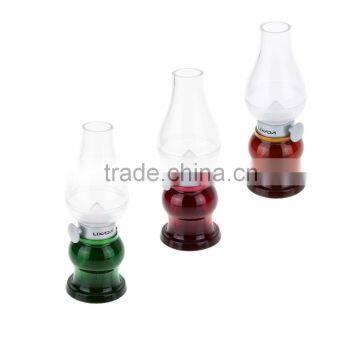 Retro Classic Blow LED Lamp USB Rechargeable Blowing Control Kerosene Candle Lamp Dimmable Night Lamp Desktop Room Decoration photo-3