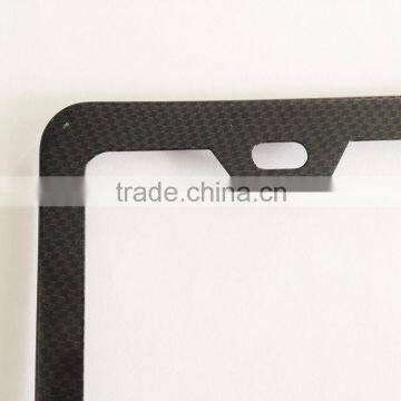 Custom USA Size Stainless Steel Carbon Fiber Film License Plate Frame ,number Plate Frame photo-3
