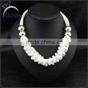 wholesale Cotton Rope Knot Handmade white Necklace