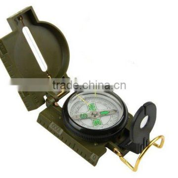 Military Hiking Camping Metal Army Lens Map Compass