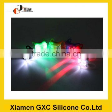 2015 novelty design silicone flashing led light for bike