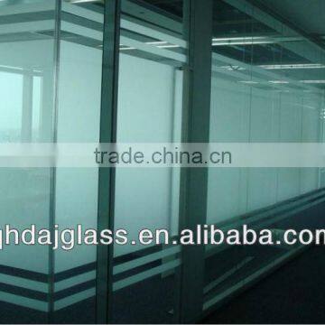 3-19mm CCC&ISO9001:2008 frosted tempered glass panel