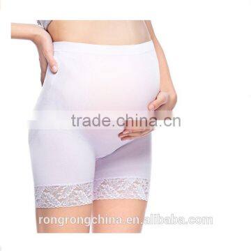 17 Year Hosiery Supplier High Quality Women's Lace Seamless High Stretch Maternity Underwear Support Boyshort Panty photo-2