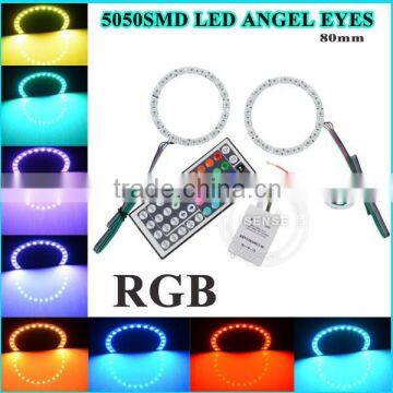 RGB or single color 5050smd 160mm angle eyes halo rings