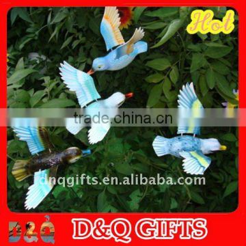 plastic flying bird garden stake