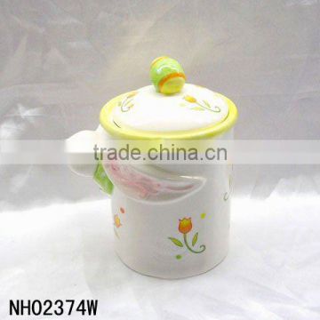 Easter rabbit decoration porcelain canister