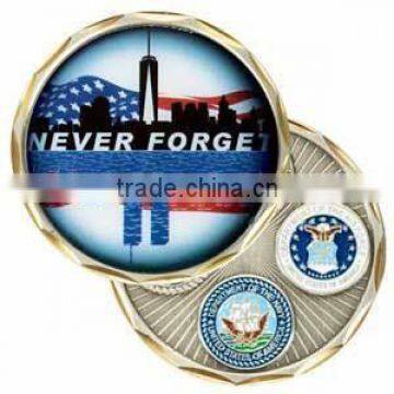 High quality metal Never Forget Coin