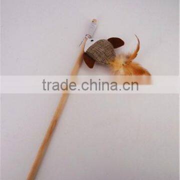 Brown Fish Nature Cat Swing Toys With Sticker Toy Wholesale Cat Toys