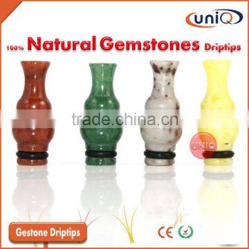 Natural gemstone made ecigarette drip tips