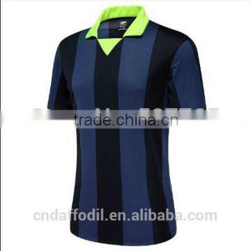 Custom Black and blue training jersey thailand high quality soccer Jersey