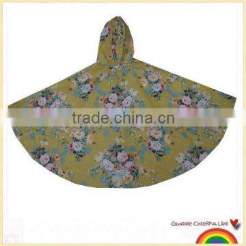 Qiaowei classic Chinese style flower poncho for kids