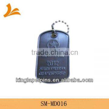 SM-MD016 medal dog tag with rope edge