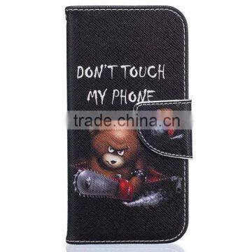 Flip Wallet Leather Case For Samsung Galaxy S5 With Credit Card Holder Slots PU Leather Case Cover