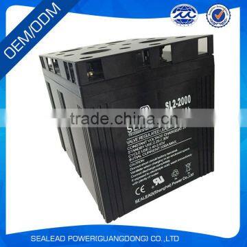 high efficiency grade 2v 2000ah ups battery for ups and computer standby power supply