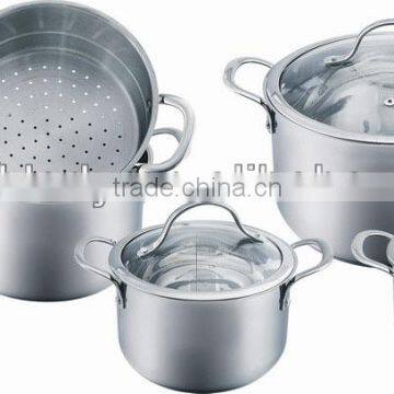 9pcs poland russia stainless steel cookware set