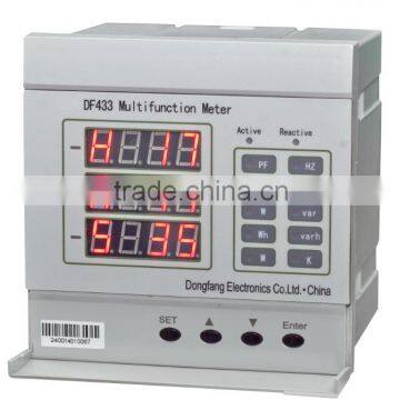 Multifunction meter relay output reverse current power bi-directional energy meter