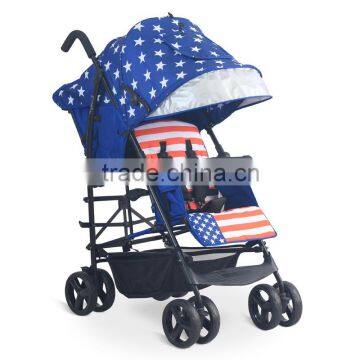 New European Style Fasion Twin Tandem Baby Stroller