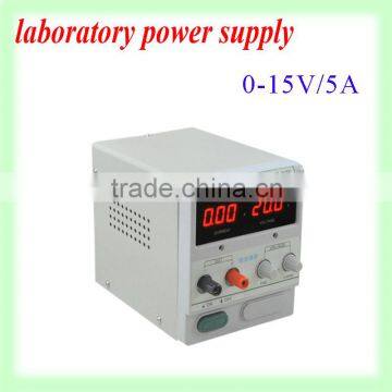 0-15V 0-5A Low ripple and noise continuously adjustable linear DC voltage regulator power supply with high stability