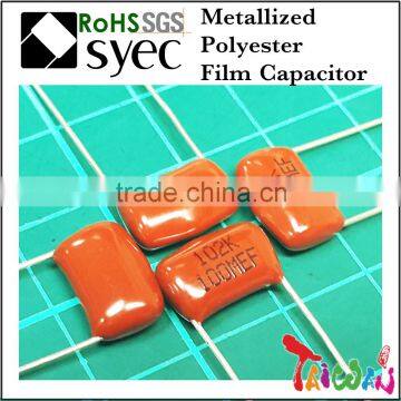 Capacitor Manufacturer MEF 103J 250V Metallized Polyester Film Capacitor