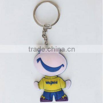 cute design rubber key chains for gifts /fashionable eco-friendly non-toxic rubber key chain for home decor