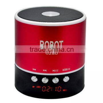 Robot-028 Portable vibration seaker,Aluminum alloy speaker support TF card, FM radio,Powerful Sound