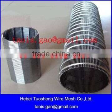 stainless steel v shaped profile wedge wire cylinder