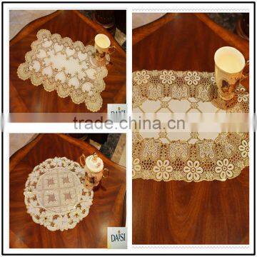 gold PVC Lace doilies
