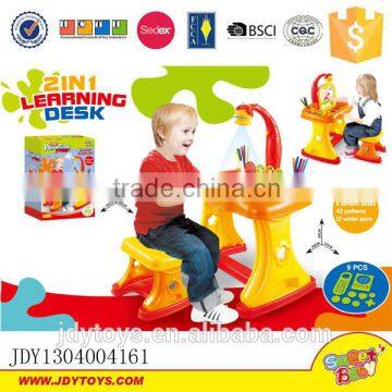 4 in 1 projector with 6pcs lantern sliders learning table creativity desk and easel