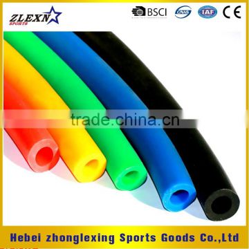 custom made colorful elastic latex training tube