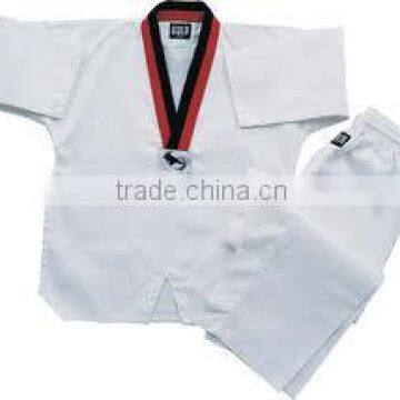 Red & Black V Neck Teakwondo Uniform