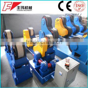 Pipe/vessel/tube/wind tower welding rotator with white rollers