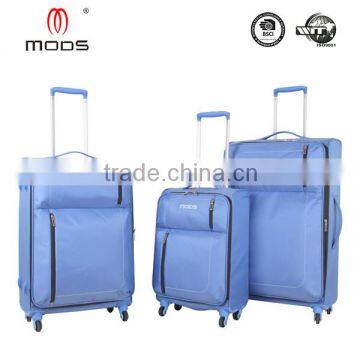 LIGHT POLYESTER FOUR WHEELS SPINNER TROLLEY LUGGAGE