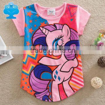 2-6y (G6129) fresh stock hot selling t shirts children summer new designs t shirts my little pony baby girls t shirts