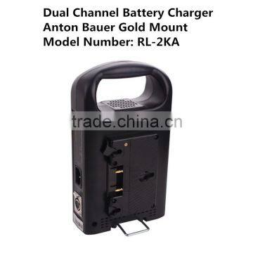 Anton Bauer Gold Mount Dual Battery Charger for Camera External Power Supply Lithium Battery Pack