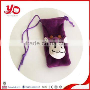 Top Quality Cute Frog Mobile Phone Bag, Plush Green Frog Mobile Phone Bag photo-3