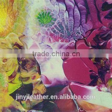 JRLP007 computer print 3D high quality pvc synthetic &artifical leather for bag wallpaper guangzhou china factory dirtect sell