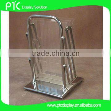 Floor-standing acrylic brochure holders