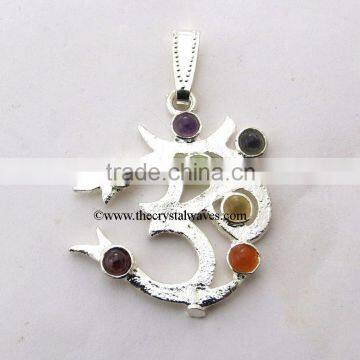 Om Chakra Metal Pendant